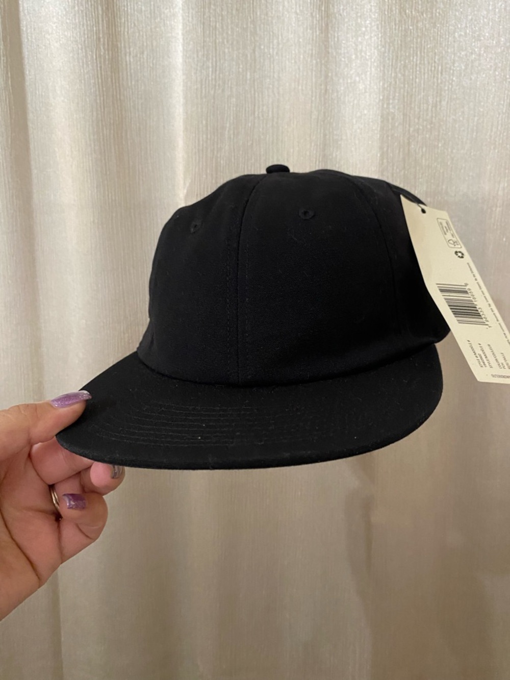 Outerknown Black Adjustable Cap NWT Minimal Streetwear Hat OS